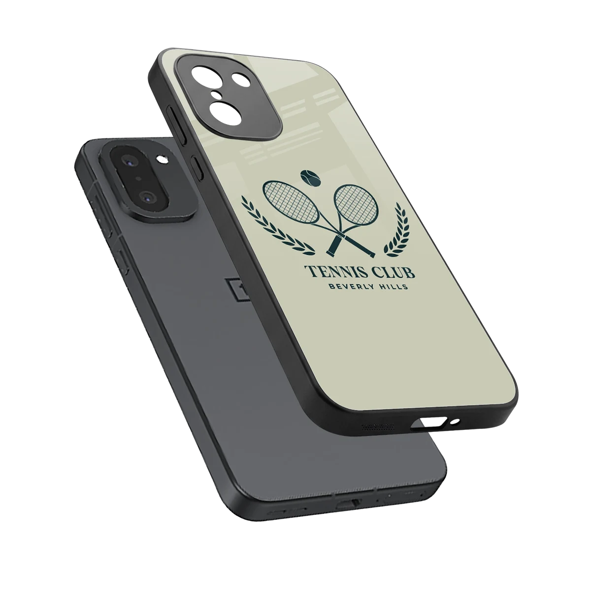 Tennis Club BH sleek oneplus 15r cover with tempered glass back and TPU edges