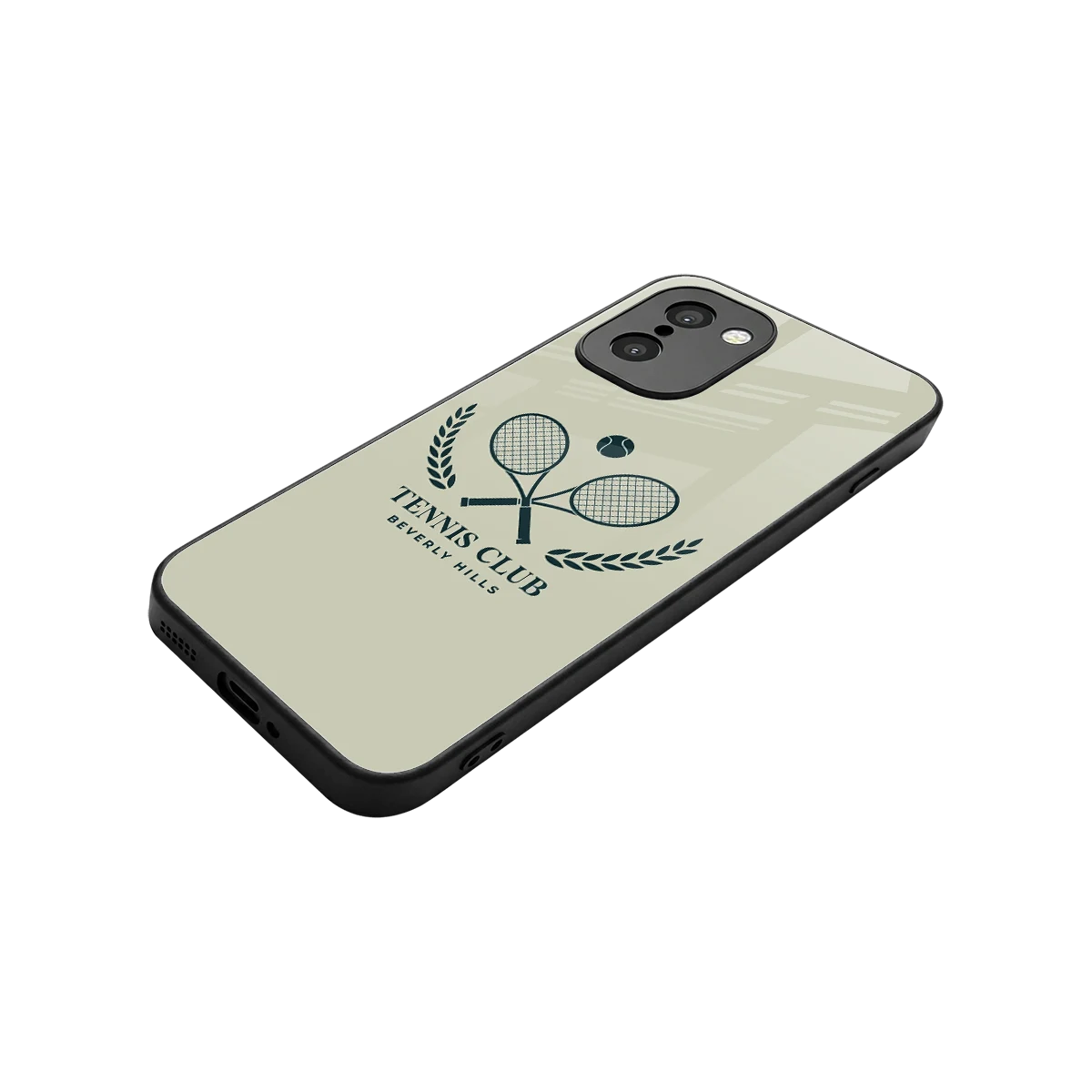Tennis Club BH stylish phone case for oneplus 15r | glossy glass and slim fit