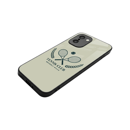 Tennis Club BH stylish phone case for oneplus 15r | glossy glass and slim fit