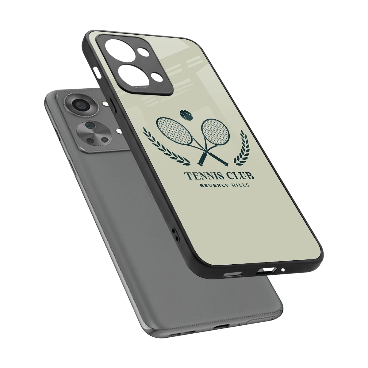 Tennis Club BH sleek oneplus nord 2t cover with tempered glass back and TPU edges