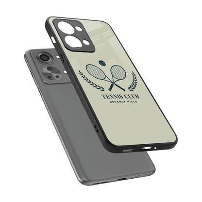 Tennis Club BH sleek oneplus nord 2t cover with tempered glass back and TPU edges