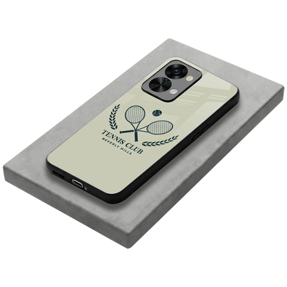 Tennis Club BH stylish phone case for oneplus nord 2t | glossy glass and slim fit