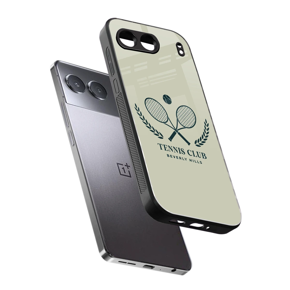 Tennis Club BH sleek oneplus nord 4 cover with tempered glass back and TPU edges
