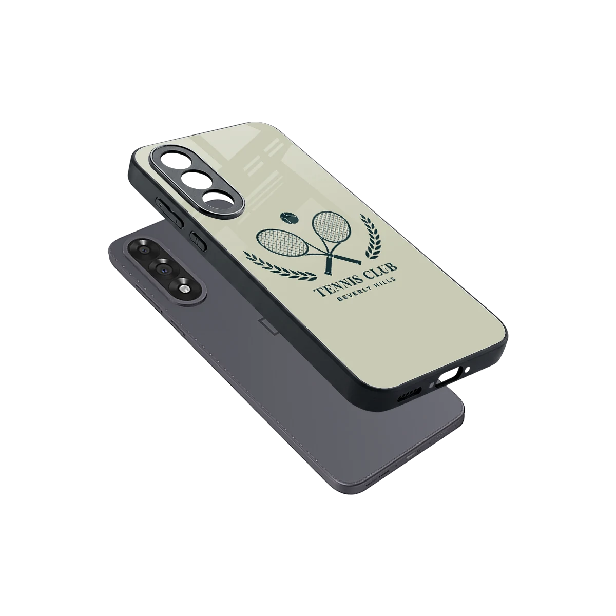 Tennis Club BH sleek oneplus nord 5 cover with tempered glass back and TPU edges