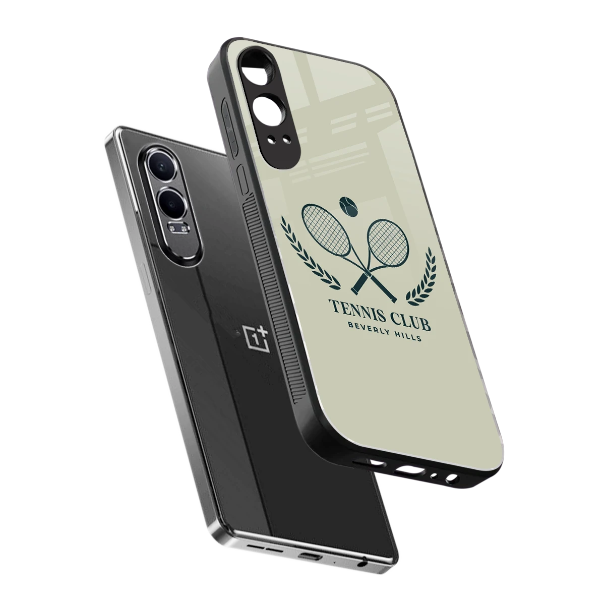Tennis Club BH sleek oneplus nord ce 4 lite cover with tempered glass back and TPU edges