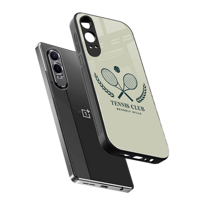 Tennis Club BH sleek oneplus nord ce 4 lite cover with tempered glass back and TPU edges