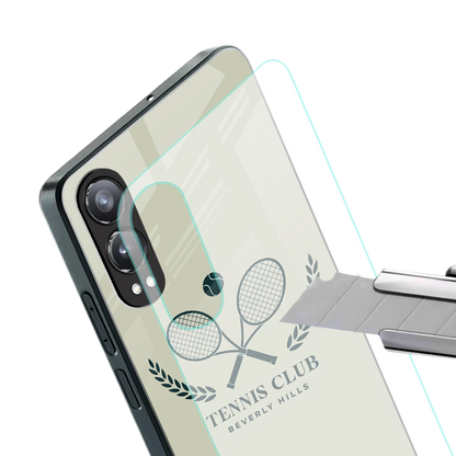Tennis Club BH stylish phone case for oneplus nord ce 4 lite | glossy glass and slim fit