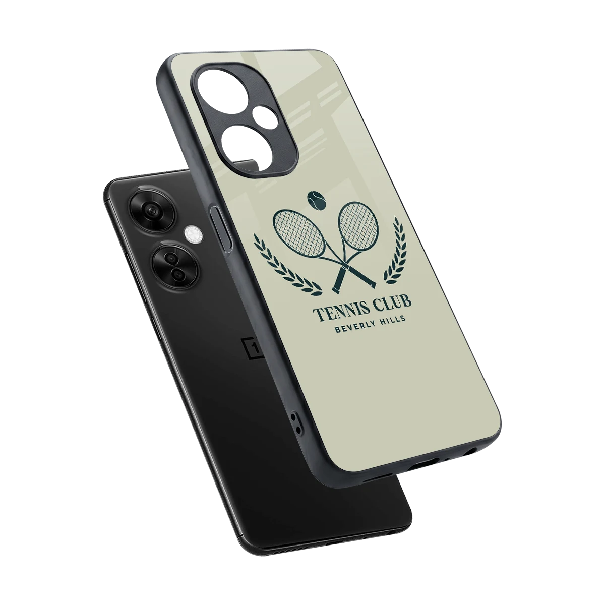 Tennis Club BH sleek oneplus nord ce 3 lite cover with tempered glass back and TPU edges