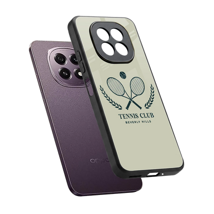 Tennis Club BH sleek oppo f29 5g cover with tempered glass back and TPU edges