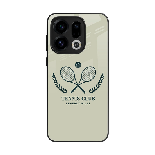 Tennis Club BH back phone cover | glass case for oppo find x9