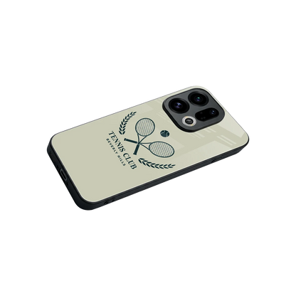 Tennis Club BH stylish phone case for oppo find x9 | glossy glass and slim fit