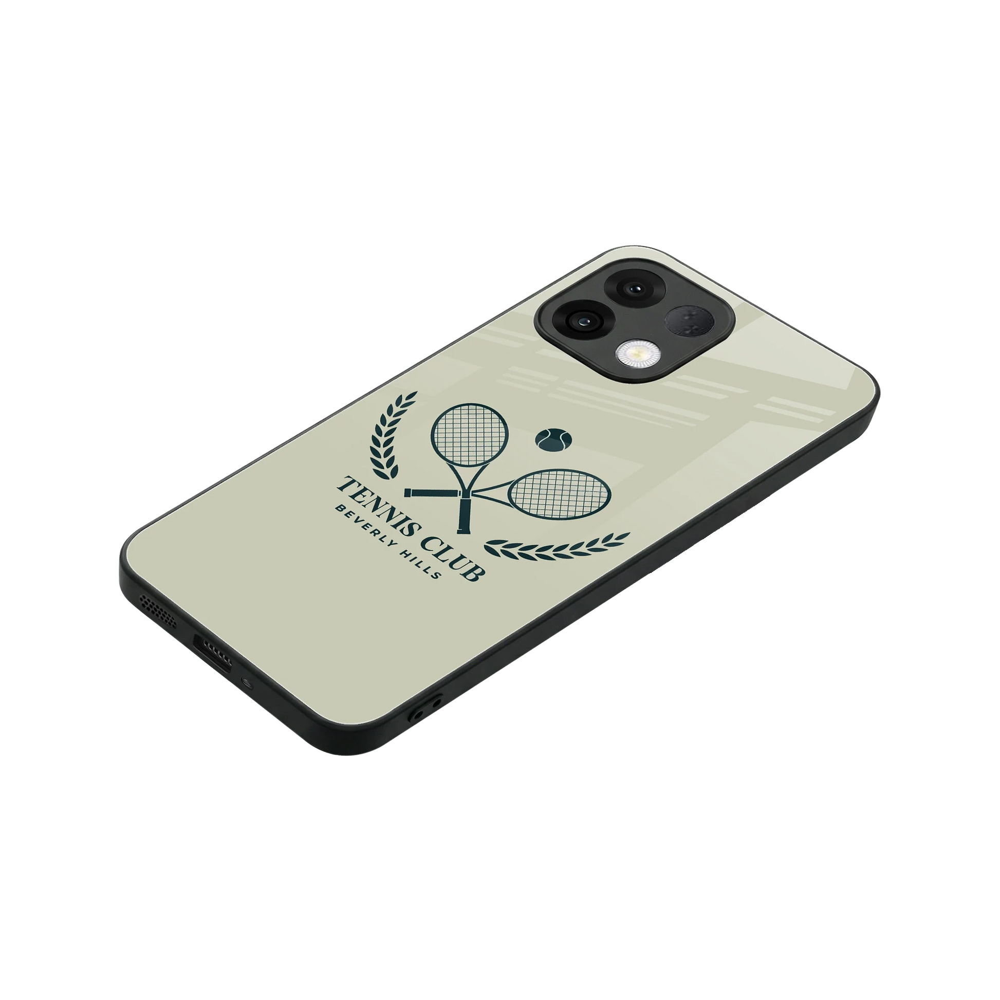 Tennis Club BH stylish phone case for oppo k13 5g | glossy glass and slim fit