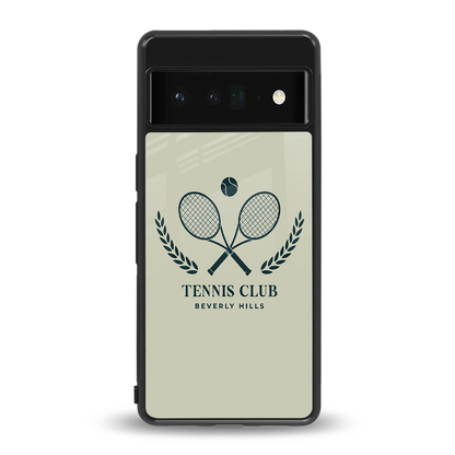 Tennis Club BH back phone cover | glass case for google pixel 6 pro