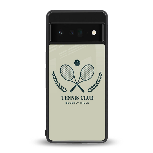 Tennis Club BH back phone cover | glass case for google pixel 6 pro