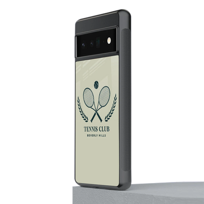 Tennis Club BH stylish phone case for google pixel 6 pro | glossy glass and slim fit