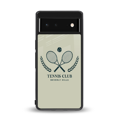 Tennis Club BH back phone cover | glass case for google pixel 6