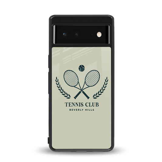 Tennis Club BH back phone cover | glass case for google pixel 6