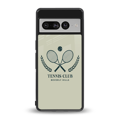 Tennis Club BH back phone cover | glass case for google pixel 7 pro