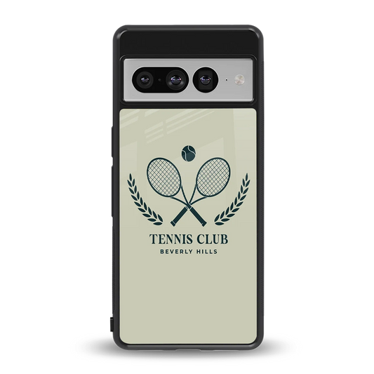 Tennis Club BH back phone cover | glass case for google pixel 7 pro