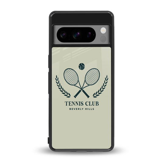 Tennis Club BH back phone cover | glass case for google pixel 8 pro