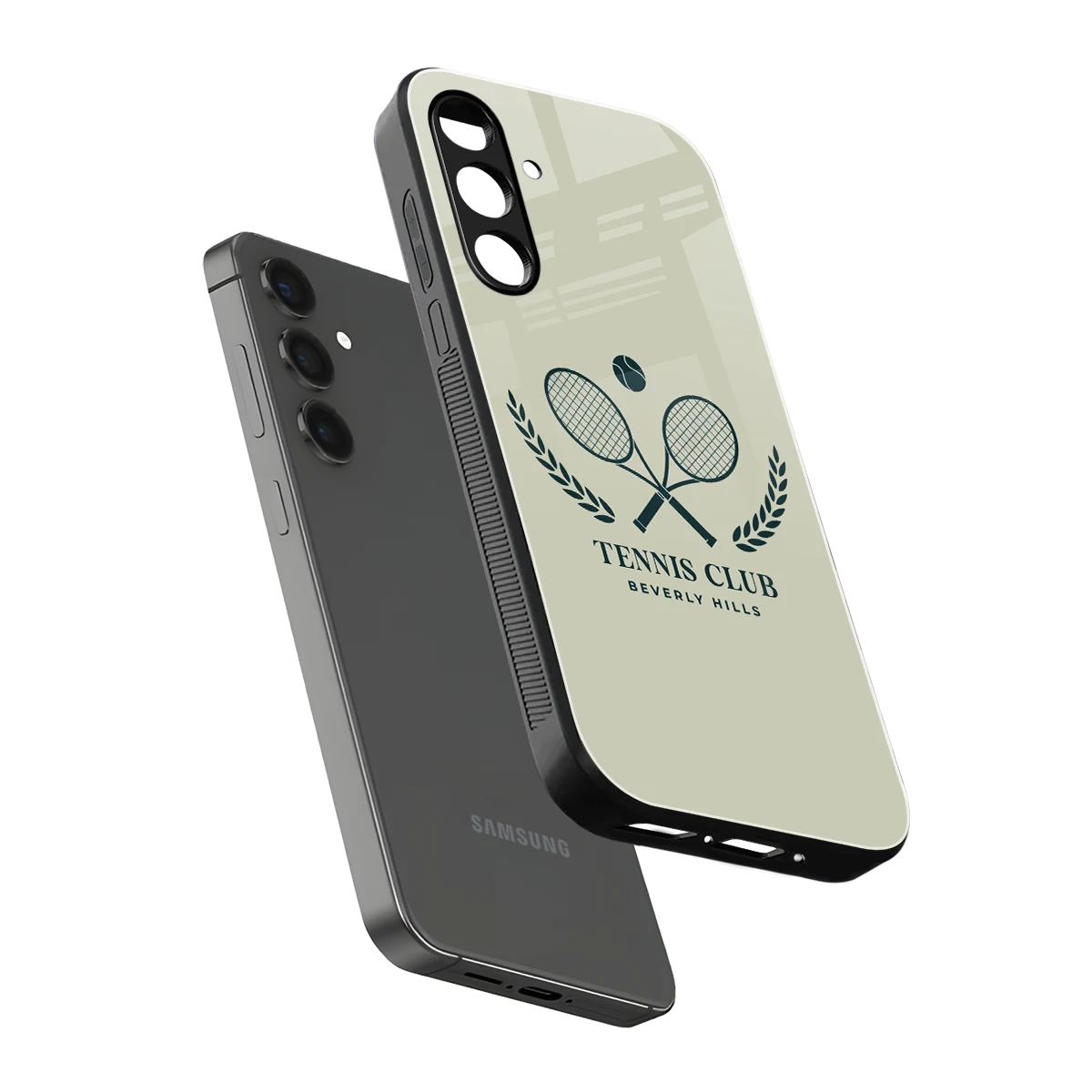 Tennis Club BH sleek samsung galaxy a14 5g cover with tempered glass back and TPU edges