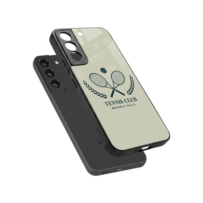 Tennis Club BH sleek samsung galaxy s22 cover with tempered glass back and TPU edges