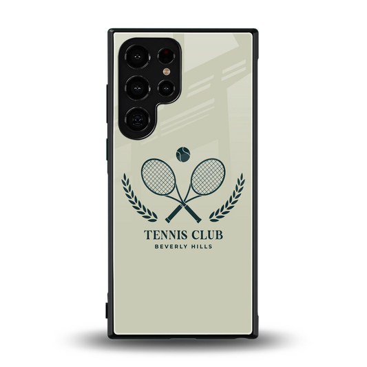 Tennis Club BH back phone cover | glass case for samsung galaxy s23 ultra