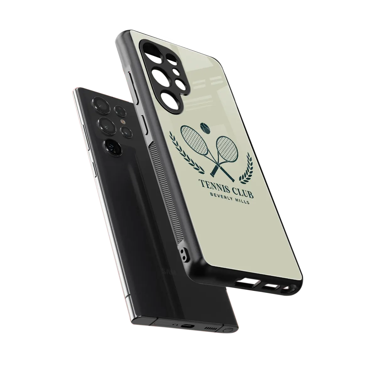 Tennis Club BH sleek samsung galaxy s25 ultra cover with tempered glass back and TPU edges