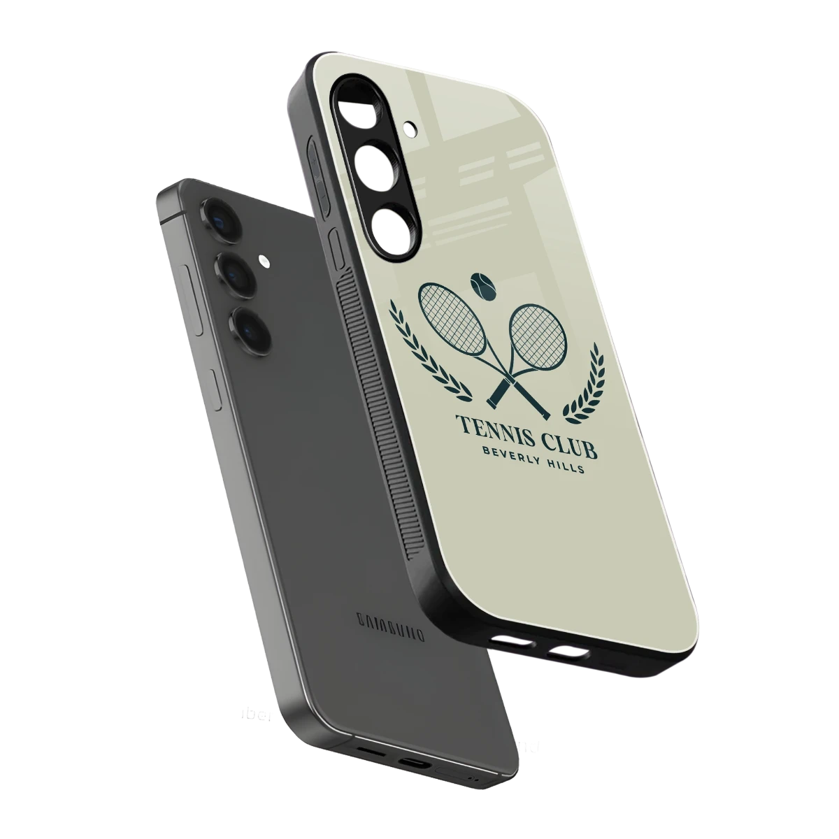 Tennis Club BH sleek samsung galaxy s25 cover with tempered glass back and TPU edges