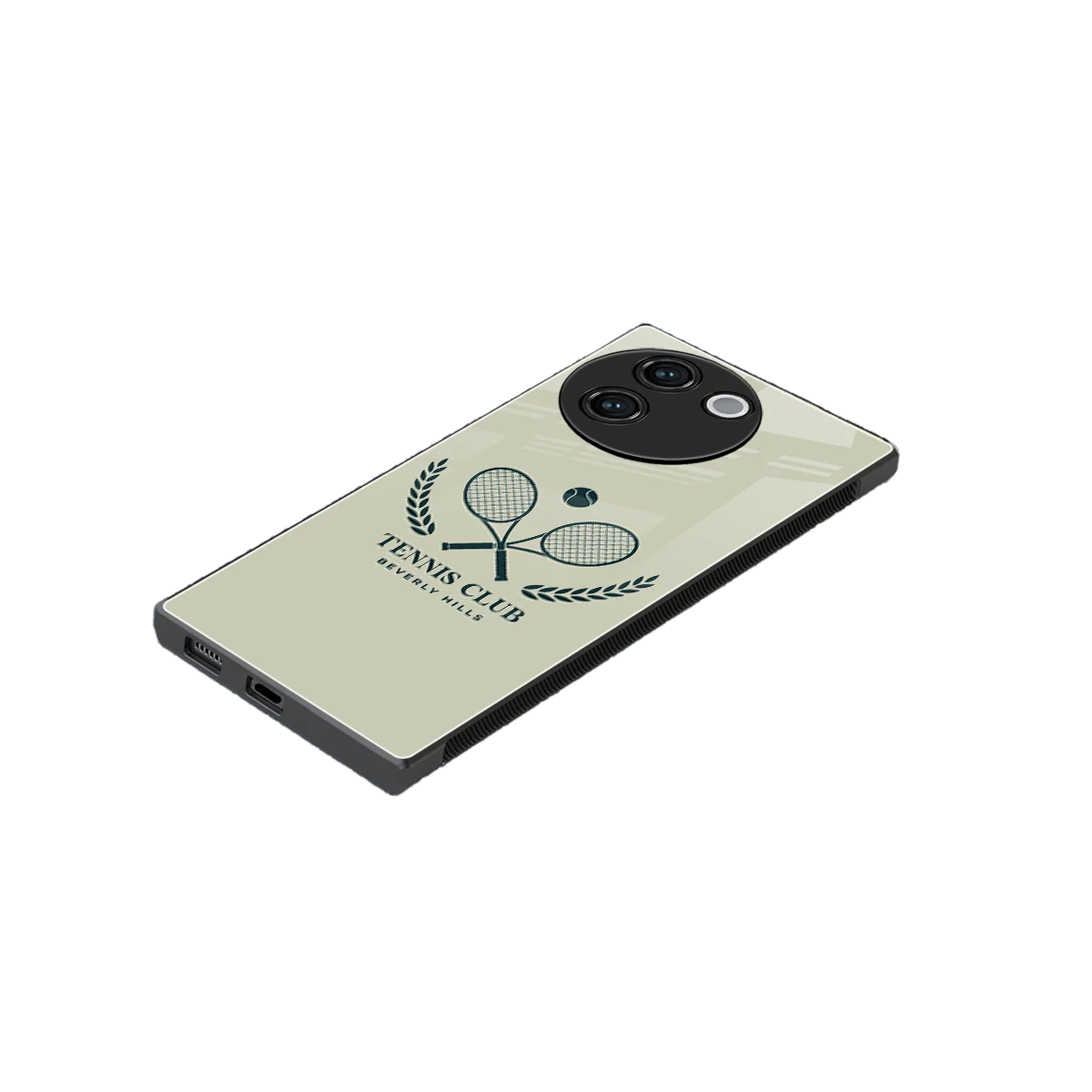 Tennis Club BH stylish phone case for vivo v30e | glossy glass and slim fit