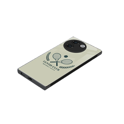 Tennis Club BH stylish phone case for vivo v30e | glossy glass and slim fit