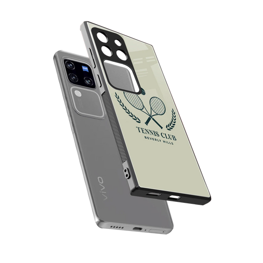 Tennis Club BH sleekvivo v30 pro cover with tempered glass back and TPU edges