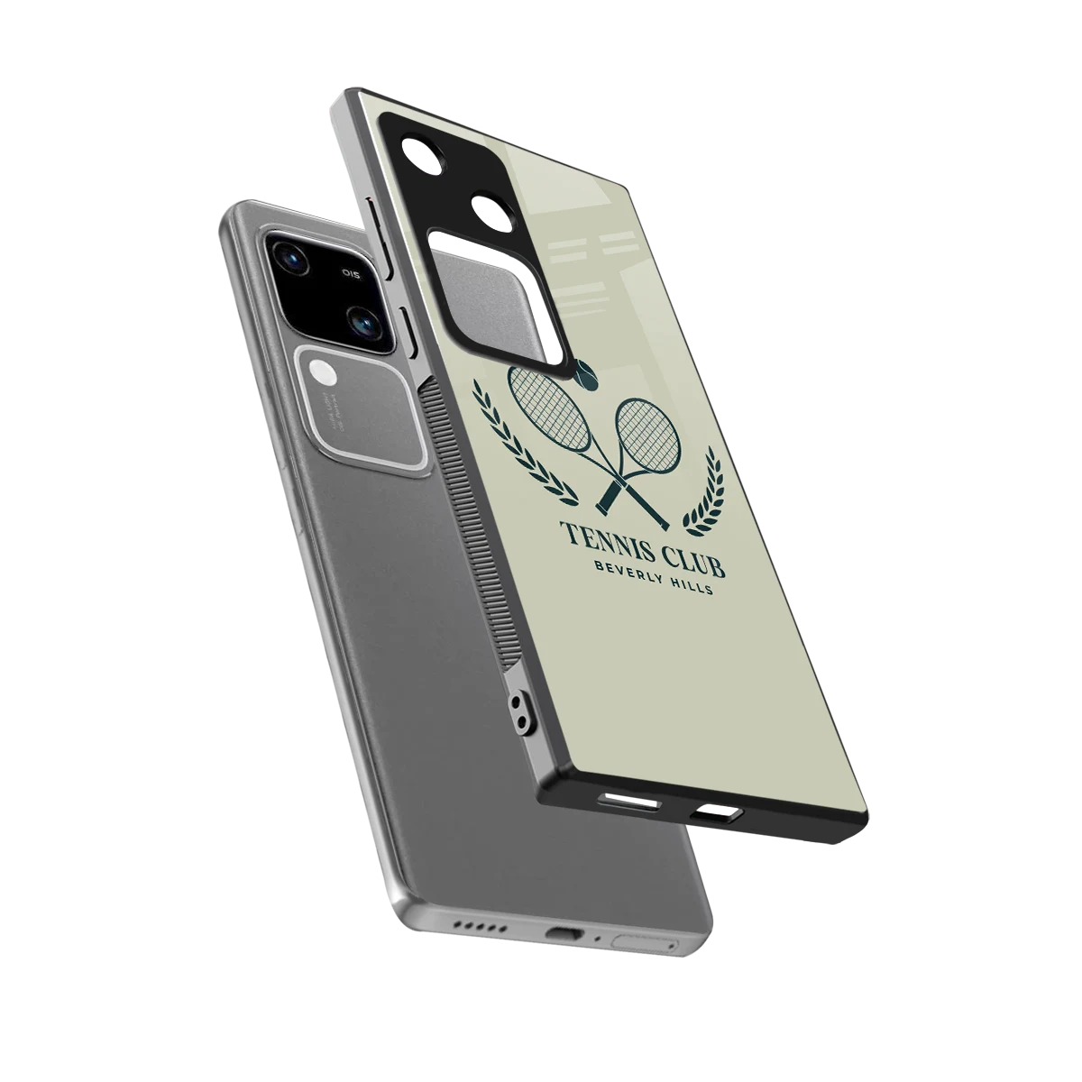 Tennis Club BH sleek vivo v30 cover with tempered glass back and TPU edges