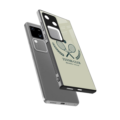 Tennis Club BH sleek vivo v30 cover with tempered glass back and TPU edges
