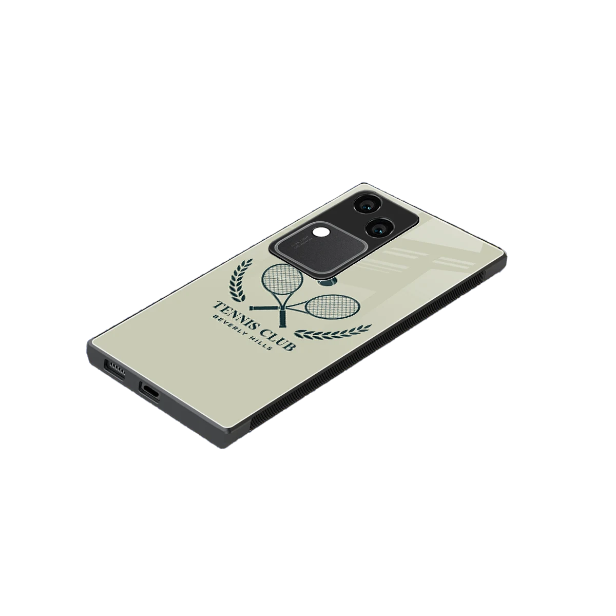 Tennis Club BH stylish phone case for vivo v30 | glossy glass and slim fit