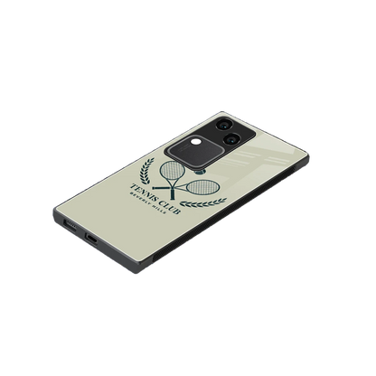 Tennis Club BH stylish phone case for vivo v30 | glossy glass and slim fit