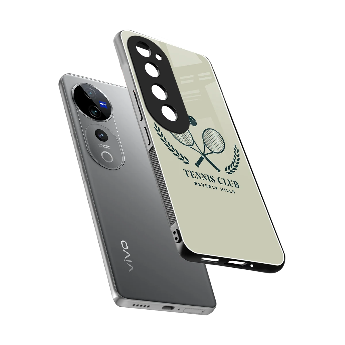Tennis Club BH sleek vivo v40 pro cover with tempered glass back and TPU edges