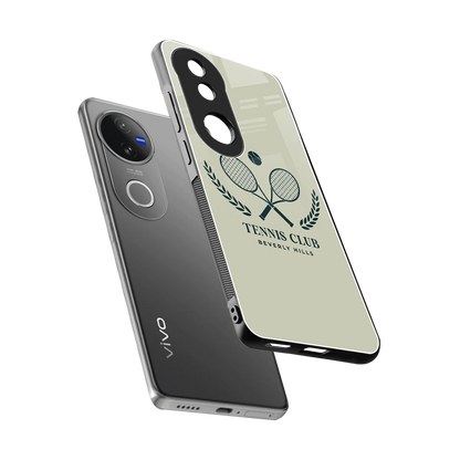 Tennis Club BH sleek vivo v50 cover with tempered glass back and TPU edges