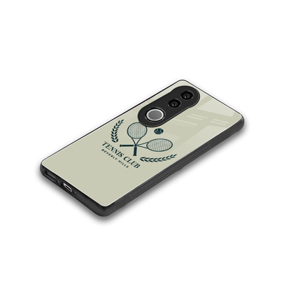 Tennis Club BH stylish phone case for vivo v50 | glossy glass and slim fit