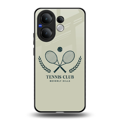 Tennis Club BH back phone cover | glass case for vivo v60