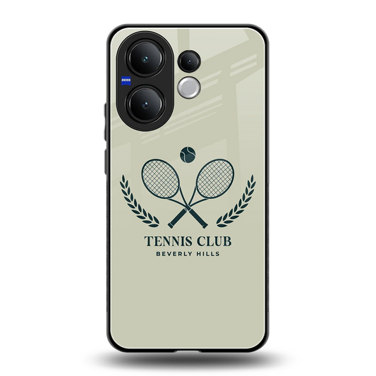 Tennis Club BH back phone cover | glass case for vivo v60