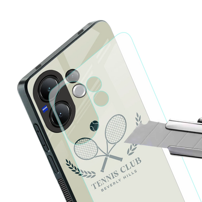 Tennis Club BH stylish phone case for vivo v60 | glossy glass and slim fit