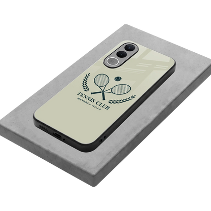 Tennis Club BH stylish phone case for vivo v70 fe | glossy glass and slim fit
