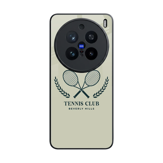 Tennis Club BH back phone cover | glass case for vivo x200 pro
