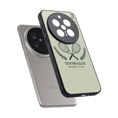 Tennis Club BH sleek vivo x200 pro cover with tempered glass back and TPU edges