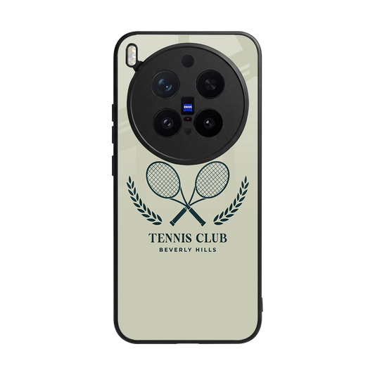 Tennis Club BH back phone cover | glass case for vivo x300 pro