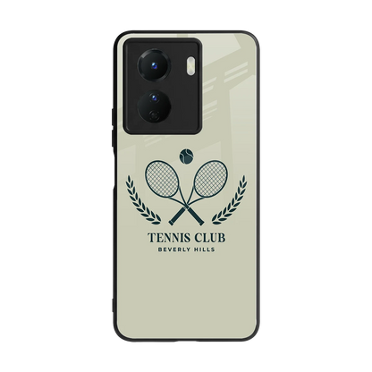 Tennis Club BH back phone cover | glass case for vivo y16