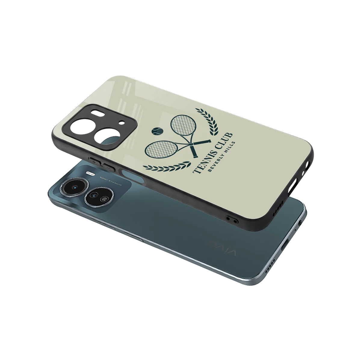 Tennis Club BH sleek vivo y16 cover with tempered glass back and TPU edges