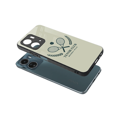 Tennis Club BH sleek vivo y16 cover with tempered glass back and TPU edges