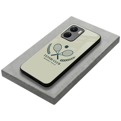 Tennis Club BH stylish phone case for vivo y16 | glossy glass and slim fit